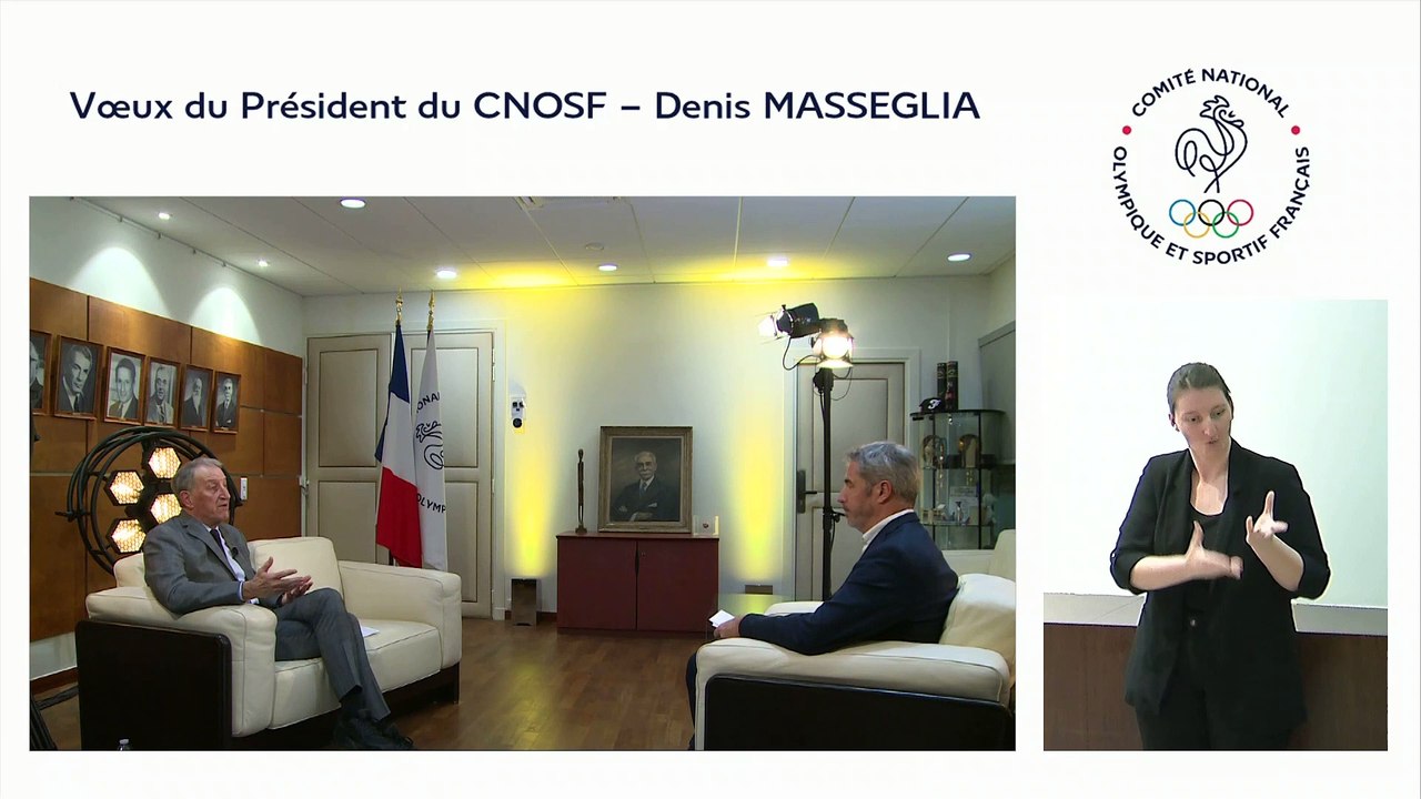 Voeux 2021 du président du CNOSF, Denis Masseglia