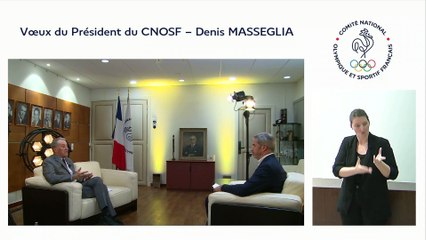 Voeux 2021 du président du CNOSF, Denis Masseglia