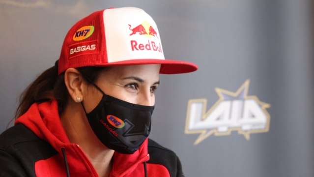 La piloto española Laia Sanz en una entrevista con Europa Press