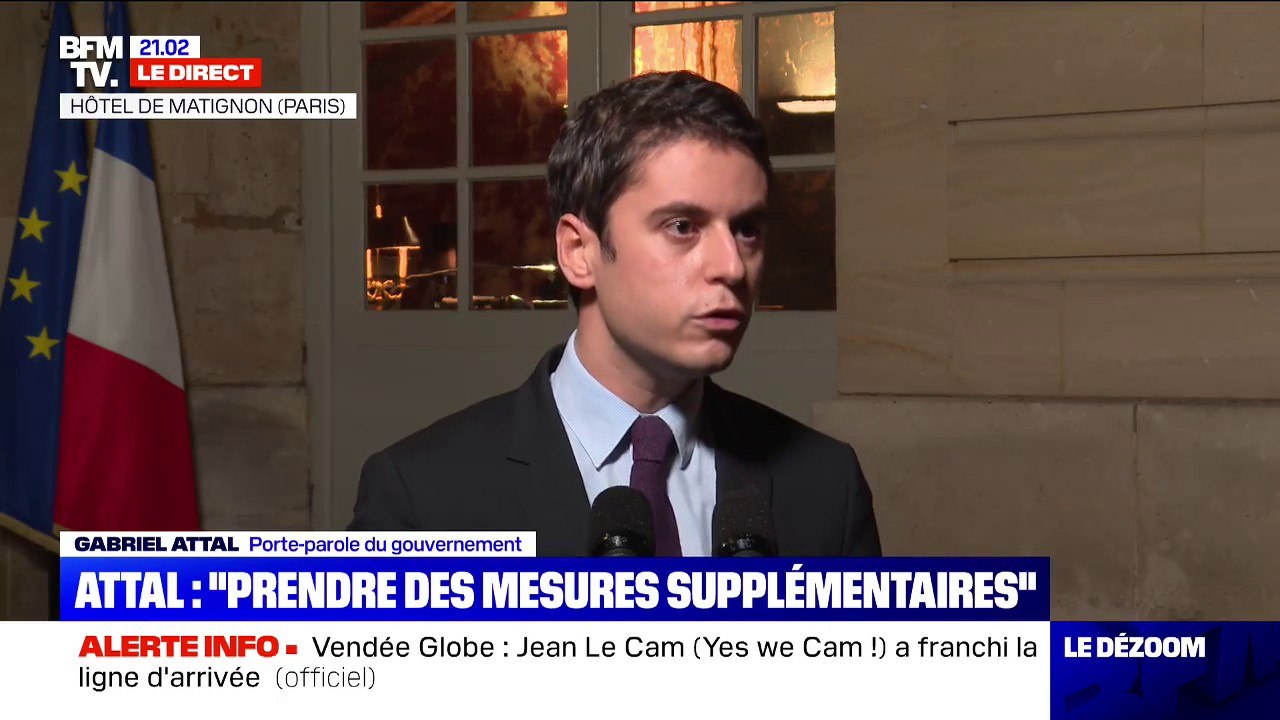 Gabriel Attal: "À la fin du mois de février, nous devrions être à 2,5 millions de Français vaccinés" contre le Covid-19