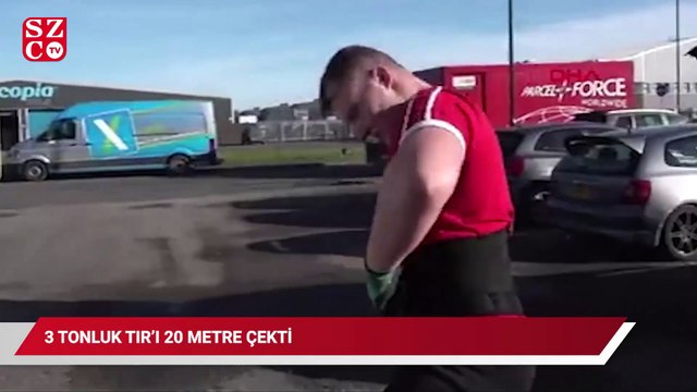 İngiltere'de 17 yaşındaki genç 3 tonluk TIR'ı 20 metre çekti