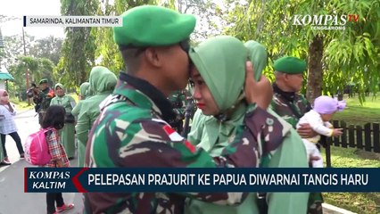 Pelepasan Prajurit Ke Papua Diwarnai Tangis Haru