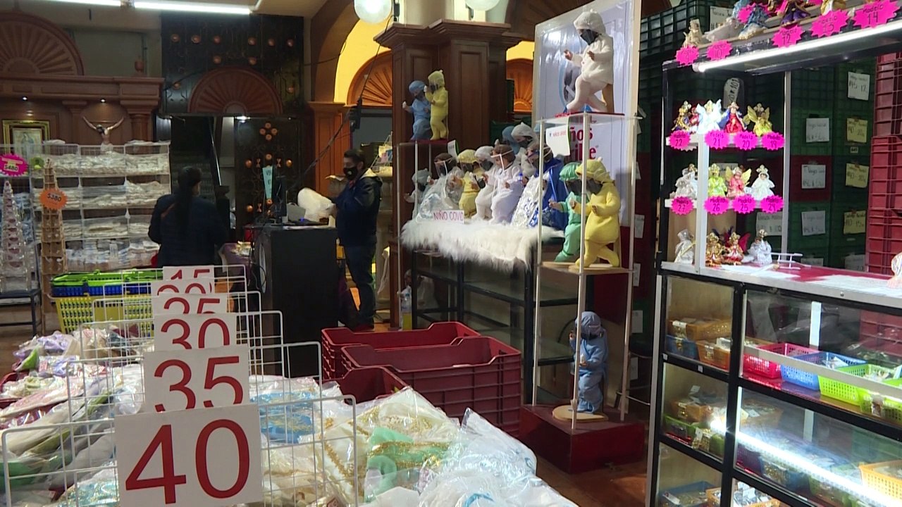 "Niño covid", un muñeco a imagen de Jesús para crear conciencia en México