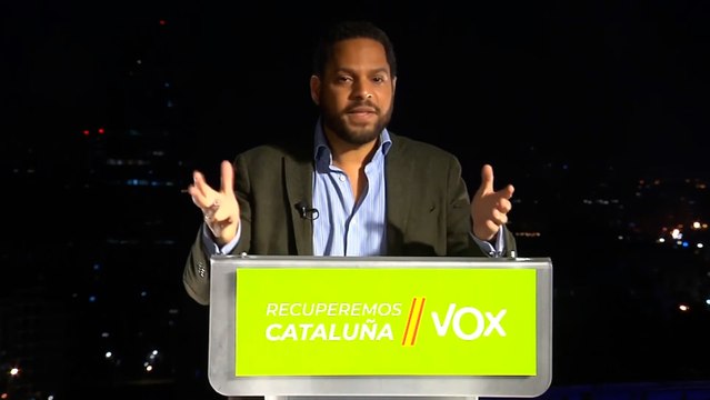 El candidato de la ultraderecha a las elecciones catalanas acusa a Illa de traer muerte y ruina