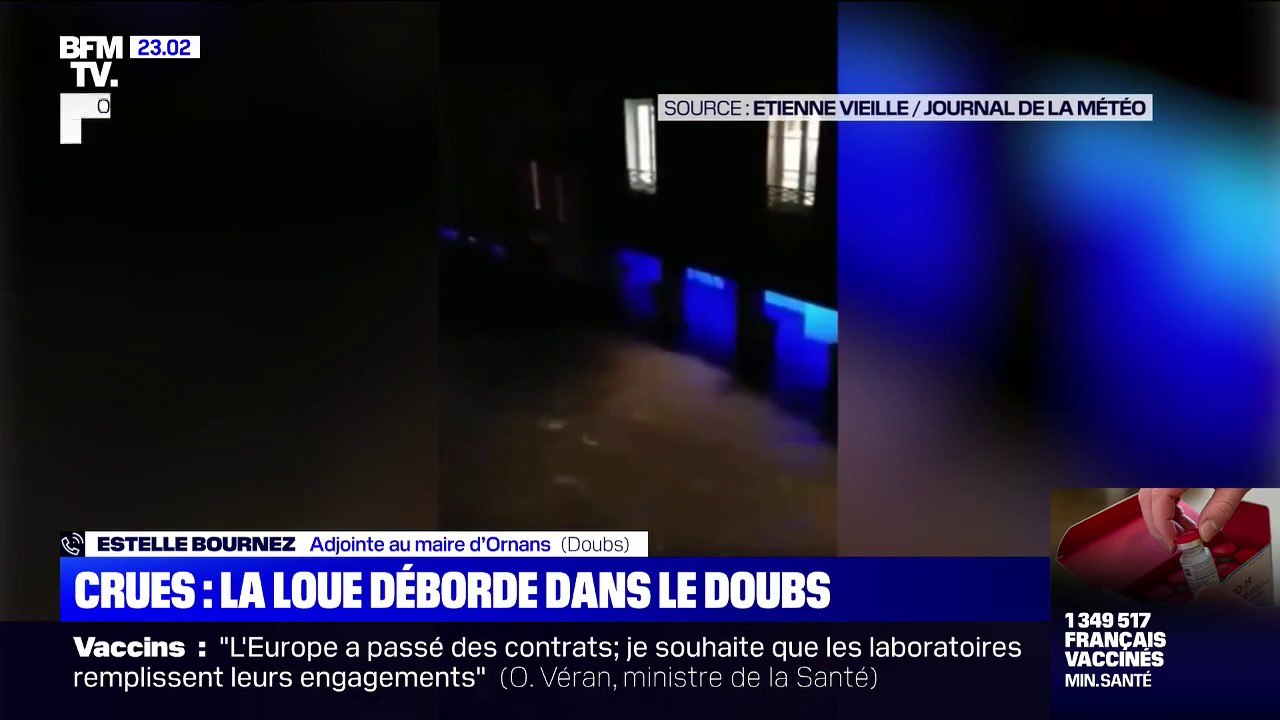 Crue de la Loue dans le Doubs: "La place principale de la ville est sous l'eau", selon l'adjointe au maire d'Ornans