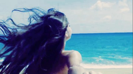 Girl Enjoying a Beautiful Day at the Beach with Her Lover