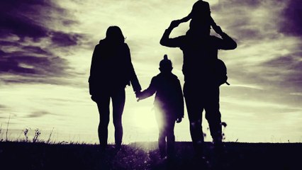 Kids Happily Returning Home with Their Parents