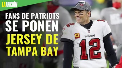 Aficionados de New England se ponen jersey de Tampa Bay para apoyar a Tom Brady