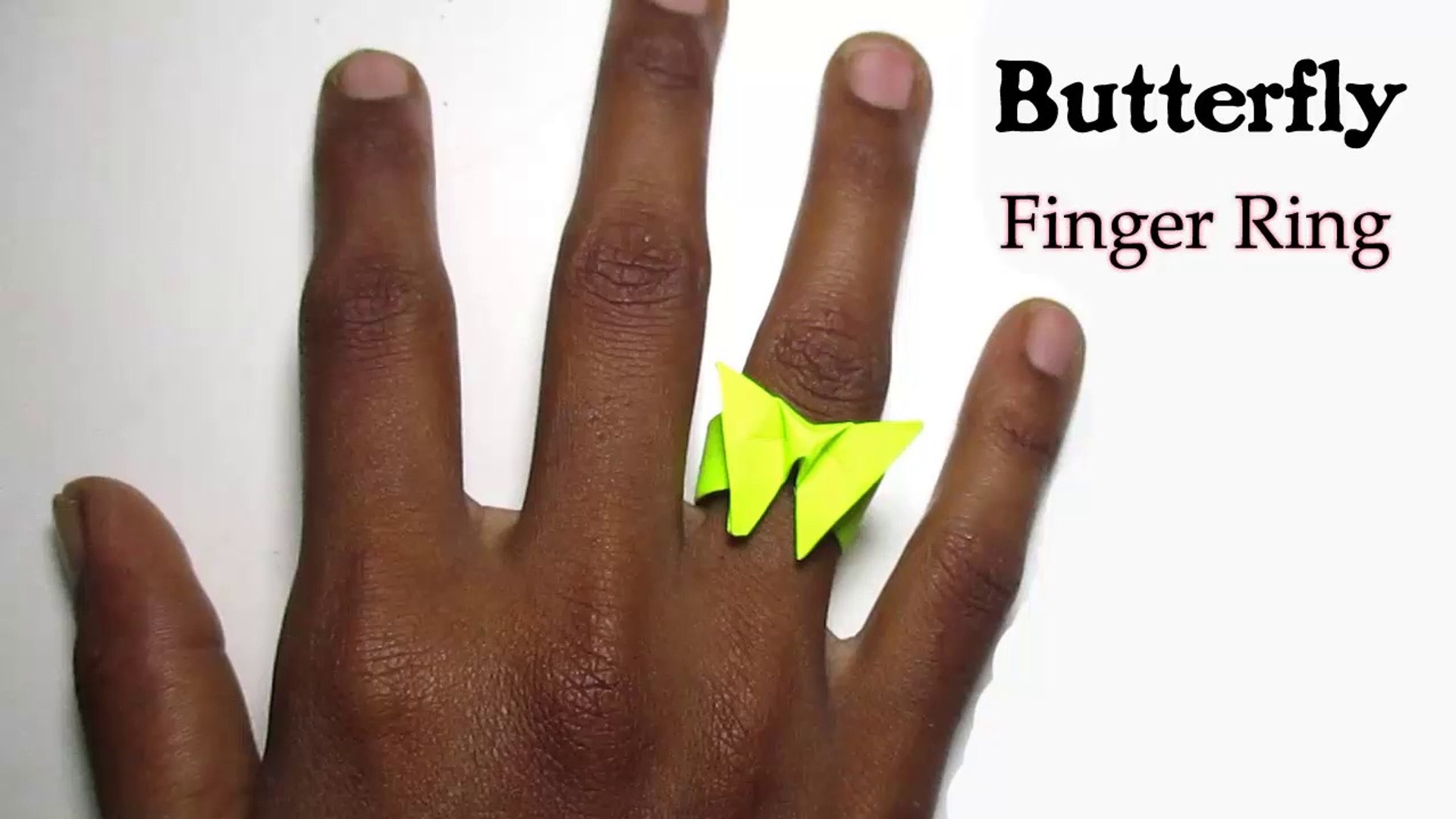 How To Make A Origami Butterfly Ring