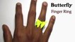 Paper Butterfly Finger Ring | Origami Finger Ring | How to Make Butterfly Ring with Paper | Paper Finger Ring Making