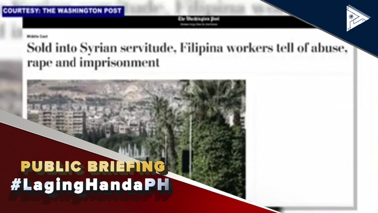 DOFIL, muling isinusulong sa Senado dahil sa kaso ng human trafficking sa Syria