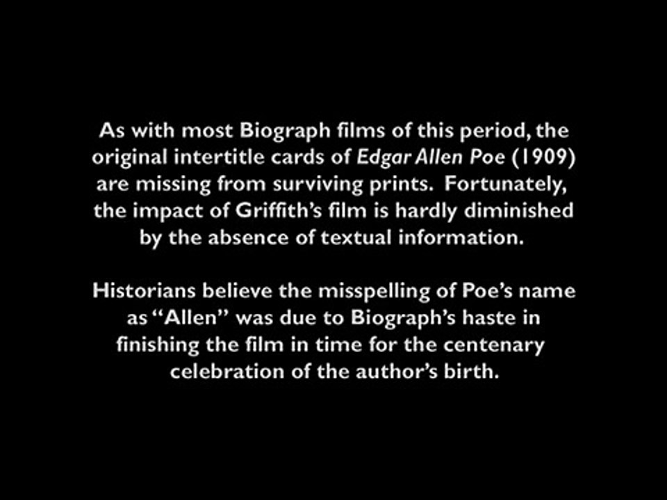 Edgar Allan Poe (Edgar Allan Poe) [1909]