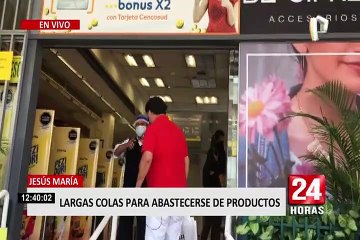 Jesús María: adultos mayores también protagonizan largas colas a pocos días de la cuarentena