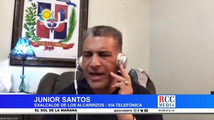 Junior Santos exalcalde de Los Alcarrizos comenta sus planteamientos sobre la solución vial