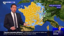 Le temps continue d'être maussade, aujourd'hui, avec des averses sur la majeure partie de l'Hexagone