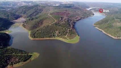 Alibeyköy Barajından sevindiren görüntü: Sular Moğlova Kemerine yaklaştı
