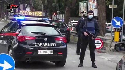 Palermo - Controlli anti Covid dei Carabinieri in Viale Regione Siciliana (28.01.21)