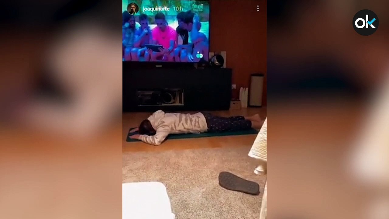 Nuevo espectáculo de Joaquín viendo 'La Isla de las tentaciones'