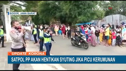 Kerumunan Tontona Syuting 'Ikatan Cinta' di Bogor, Satpol PP: Antisipasi itu Penting