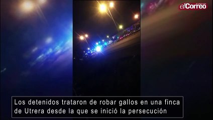 Espectacular persecución policial con disparos entre Utrera y Montequinto