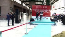 Bakan Dönmez ve Bakan Karaismailoğlu, Rusya'ya ve Çin'e gidecek ihracat trenlerinin uğurlama törenine katıldı