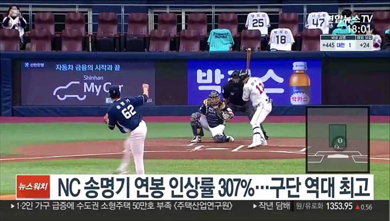 [프로야구] NC 송명기 연봉 인상률 307%…구단 역대 최고