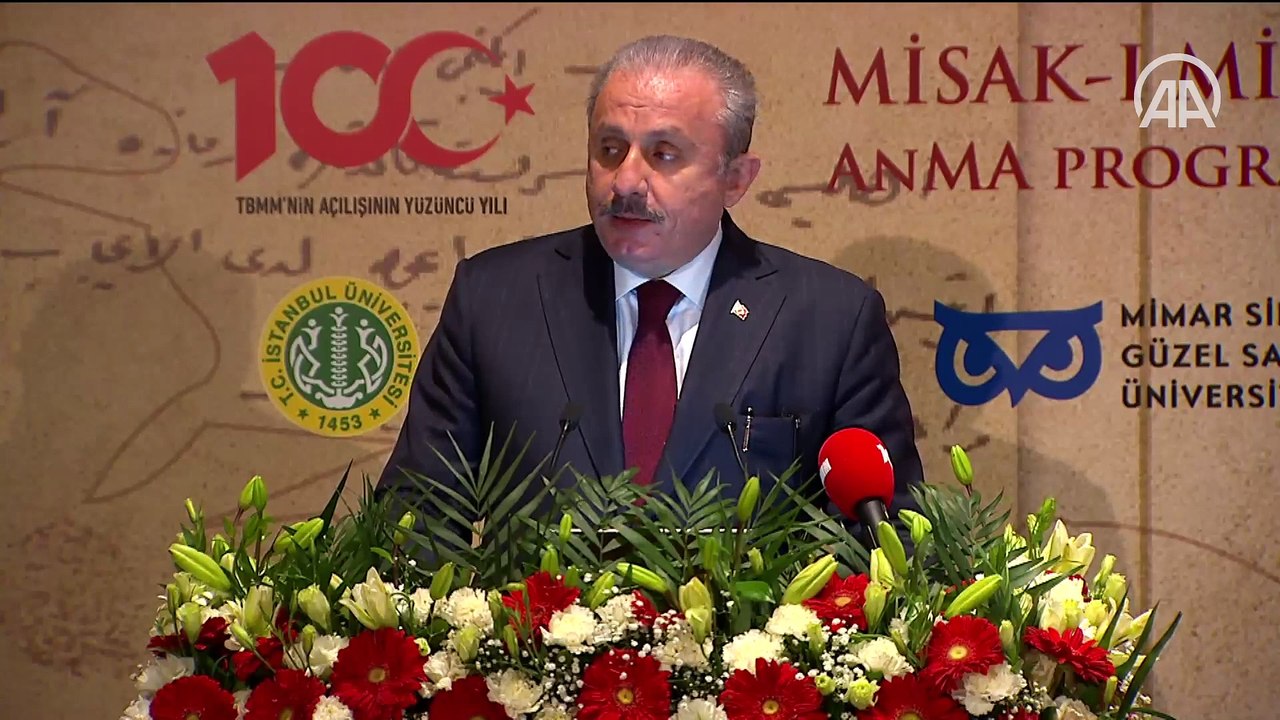 TBMM Başkanı Şentop: Misak-ı Milli, milli hedeflerimizin manifestosudur