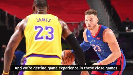 Pistons gaining experience in close games - Griffin