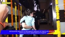 Susanne khan & Shabina Khan at Ekta Kapoor’s son Ravie’s birthday party