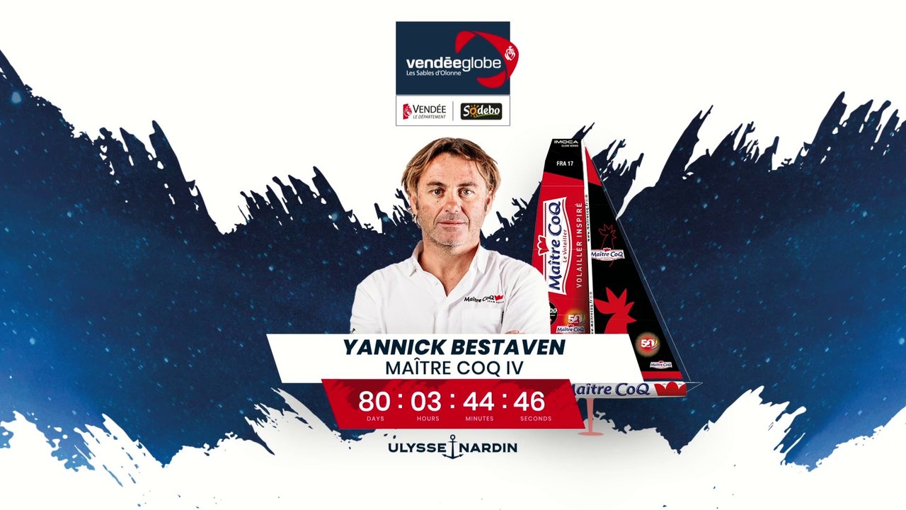 Vendée Globe 2020/2021:  Arrivée Yannick Bestaven  Maître Coq IV