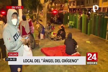 Callao: ciudadanos esperan abastecerse de oxígeno a pesar de toque de queda
