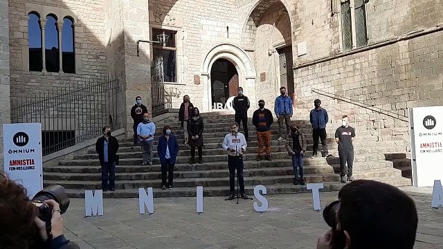 Acte d'Òmnium Cultural a favor dels represaliats amb la presència de Jordi Cuixart
