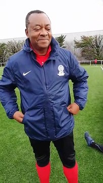 Le mannequin, le président d'éthique de notre association en plein échauffement !!!