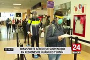Suspenden transporte aéreo en regiones de Huánuco y Junín