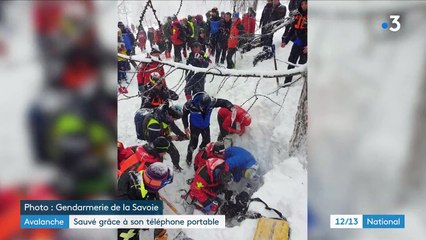 Savoie : un promeneur enseveli par une avalanche retrouvé sain et sauf