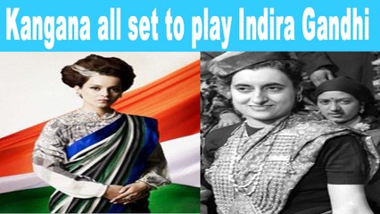 Kangana to play Indira Gandhi in political period drama