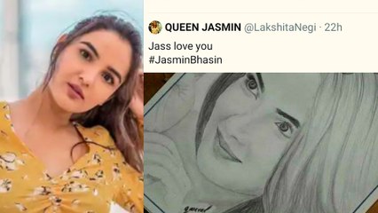 Bigg Boss 14: Jasmin Bhasin के Fan ने बनाया ये Amazing Sketch Jasmin हुई बेहद खुश | FilmiBeat