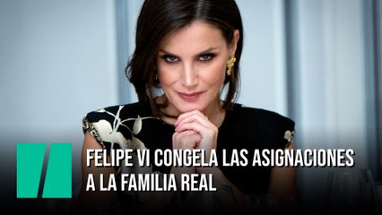 Felipe VI congela las asignaciones a la Familia Real