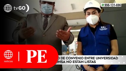 Скачать видео: Plantas de oxígeno de convenio entre universidad y Minsa no están listas | Primera Edición