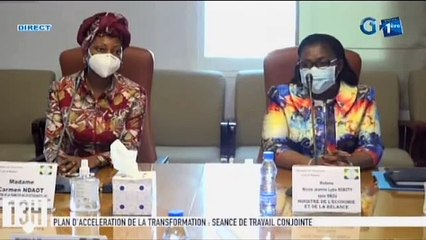 RTG/ Séance de travail conjointe du plan d’accélération de la transformation du ministre de l’économie avec la ministre de promotion et des investissements
