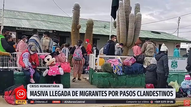 Crisis de INmigrantes ILEGALES en Chile - TVN Central