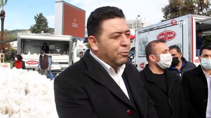 -Bodrum’da ilk kez kar gören çocuklar doyasıya eğlendi
