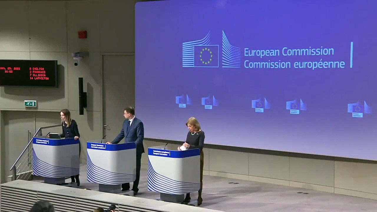 European commissioner Stella Kyriakides says EU  is not in competition with any country on vaccinations and export ban is an 'insurance policy'