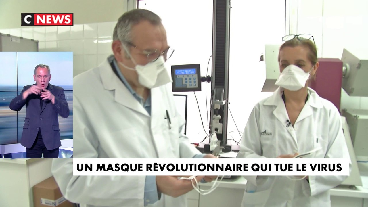 Un masque révolutionnaire tueur de virus