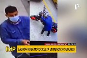 SJL: ladrón se roba motocicleta en menos de 30 segundos