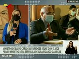 Ministro para la Salud venezolano sostiene encuentro con el Viceprimer Ministro de Cuba, Ricardo Cabrisas
