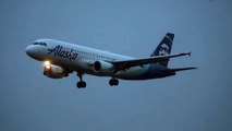 Alaska Airlines A320 Landing Portland Airport (PDX)