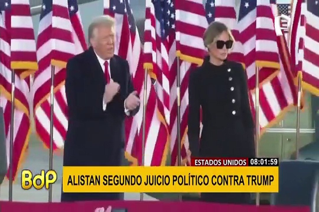 Trump enfrentaría su segundo juicio político ante el Senado