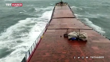 Bartın'da batan geminin yeni görüntüleri ortaya çıktı