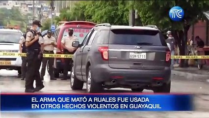 El arma que mató a Ruales fue usada en otros actos de sicariato